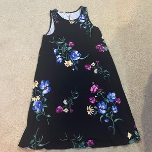 Black With Flowers Old Navy Dress